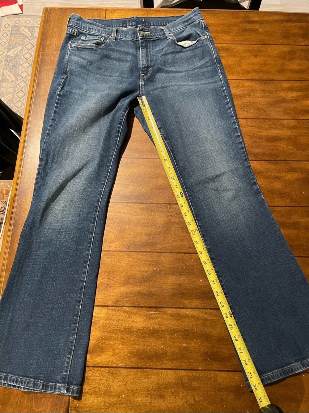 Levi's Dark Blue Flare Jeans - Wide Leg